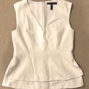 BCBG peplum sleeveless size small top